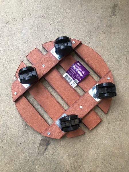 balcony garden pot trolley wheels